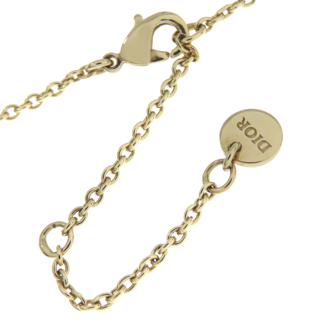 Christian Dior bracelet metallic gold logo Women Used Authentic