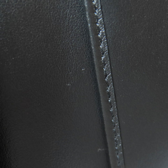 ETRO Card Case leather black Flower motif Women Used Authentic