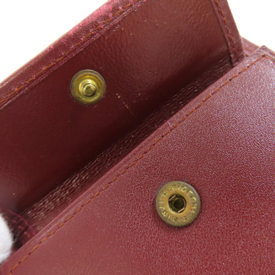 CARTIER Bifold Wallet leather Red Must Line