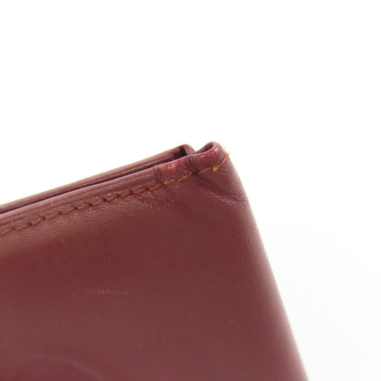 CARTIER Bifold Wallet leather Red Must Line