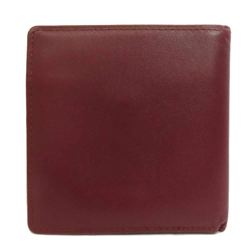 CARTIER Bifold Wallet leather Red Must Line
