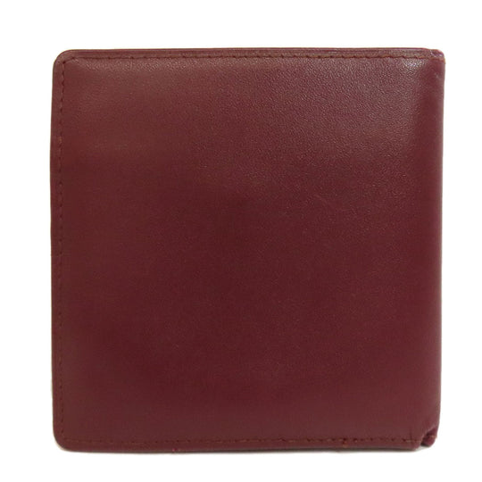 CARTIER Bifold Wallet leather Red Must Line