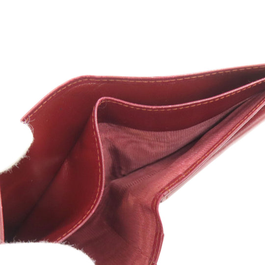 CARTIER Bifold Wallet leather Red Must Line