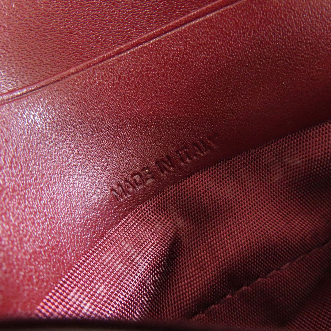 CARTIER Bifold Wallet leather Red Must Line