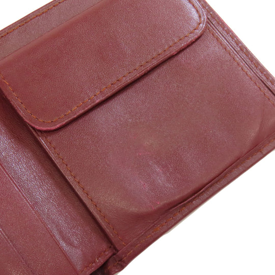 CARTIER Bifold Wallet leather Red Must Line
