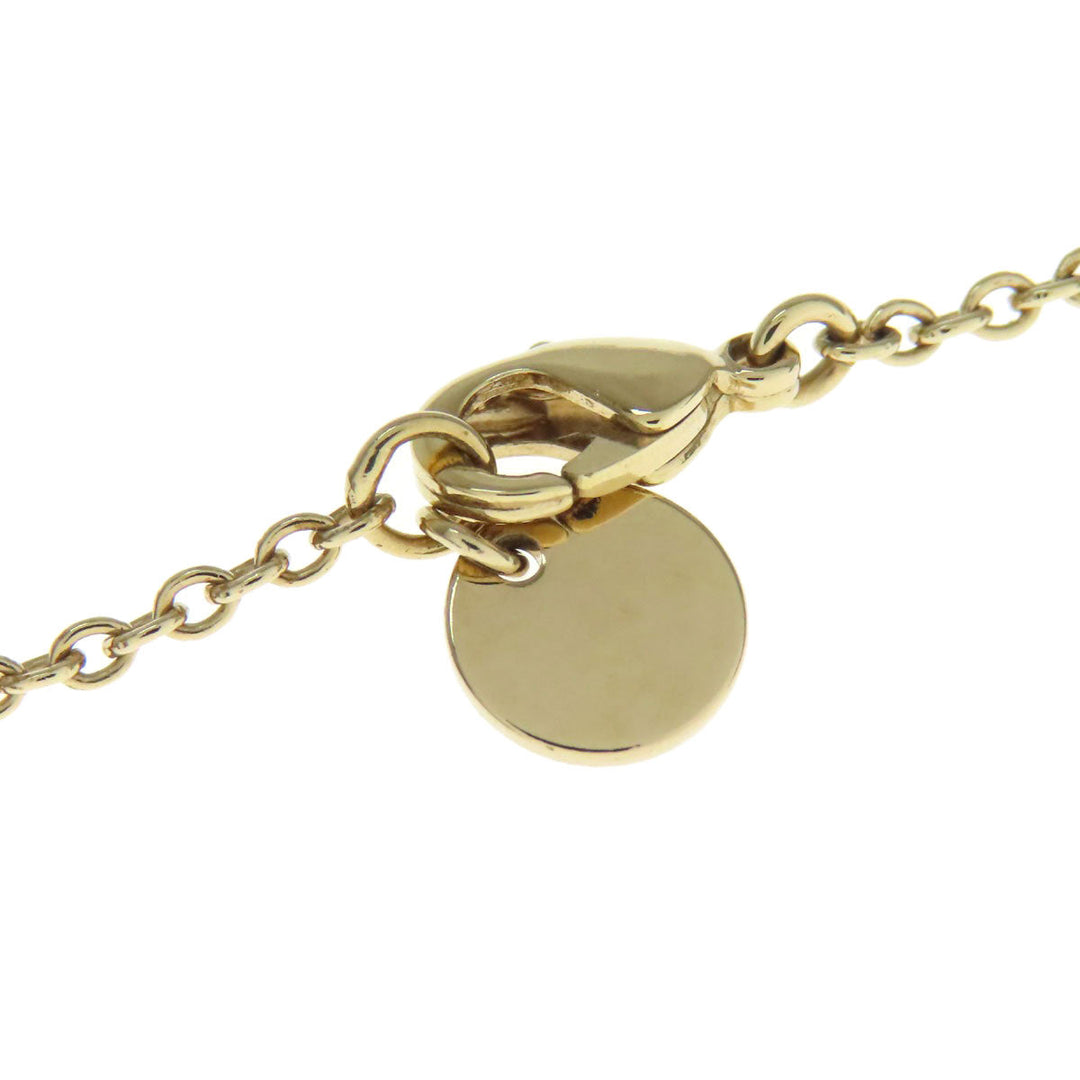 Christian Dior Necklace metallic gold logo Women Used Authentic