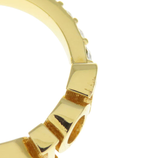 Christian Dior Ring metallic gold logo Women Used Authentic