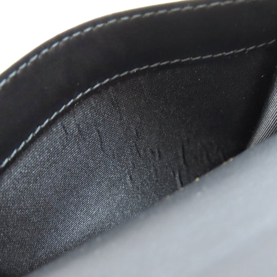BALLY Card Case leather black logo Women Used Authentic