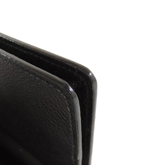 BALLY Card Case leather black buckle Women Used Authentic