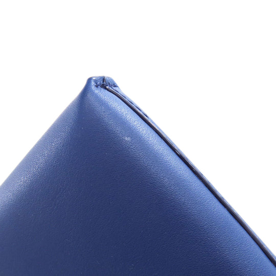 BALLY business bag leather blue Pouch Barry Stripe mens Used Authentic