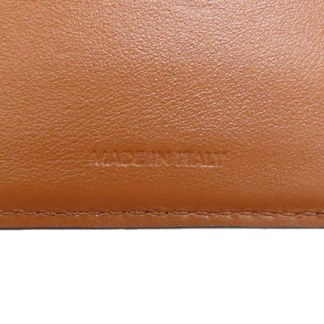 CELINE Bifold Wallet Calfskin, shiny smooth lambskin Brown Small flap wallet Triomphe Women Used Authentic