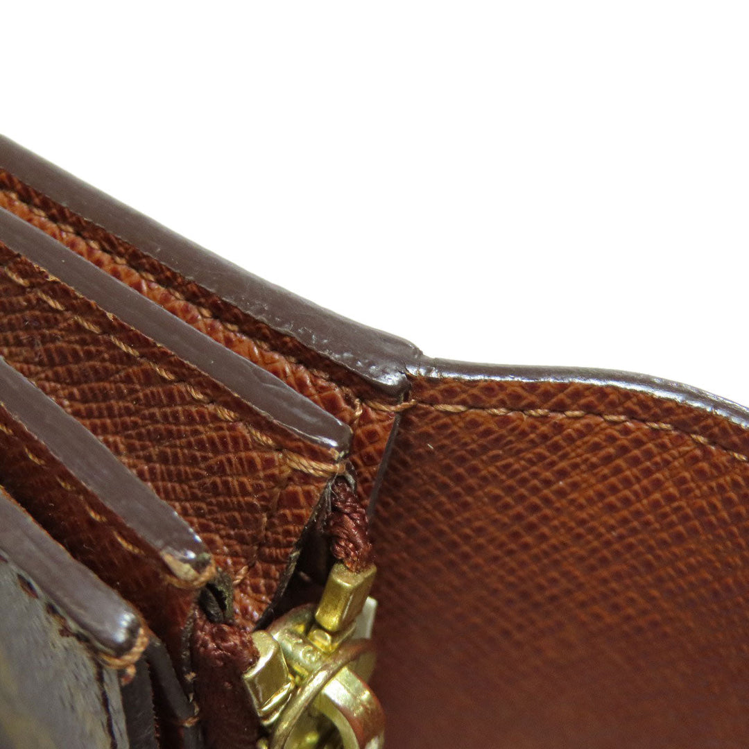 LOUIS VUITTON Coin case M58007 Monogram canvas Brown Portomonay Arcodion