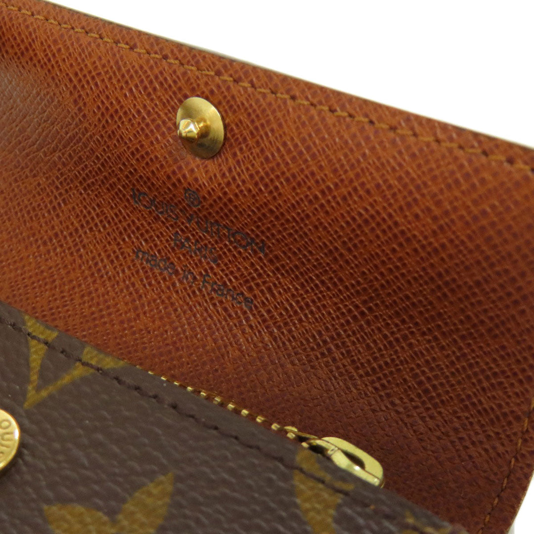 LOUIS VUITTON Coin case M58007 Monogram canvas Brown Portomonay Arcodion