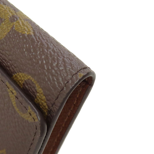 LOUIS VUITTON Key case Key holder  M62630 Monogram canvas Brown Multicles6 Women Used Authentic