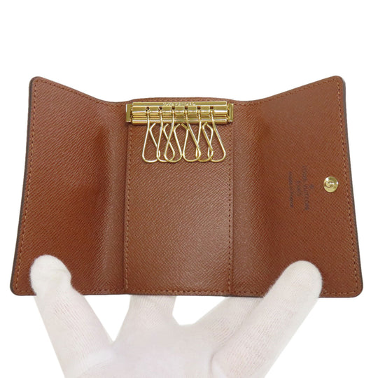 LOUIS VUITTON Key case Key holder  M62630 Monogram canvas Brown Multicles6 Women Used Authentic