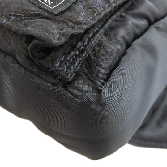 PORTER Sling bag Nylon black logo Women Used Authentic
