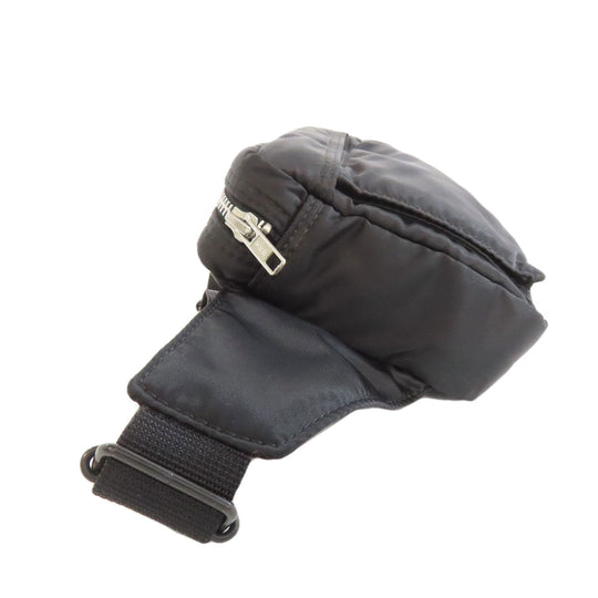 PORTER Sling bag Nylon black logo Women Used Authentic