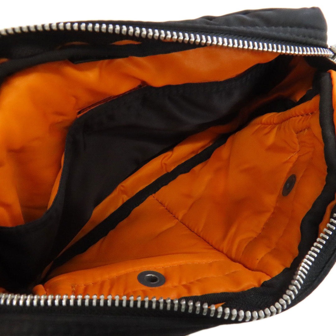 PORTER Sling bag Nylon black logo Women Used Authentic