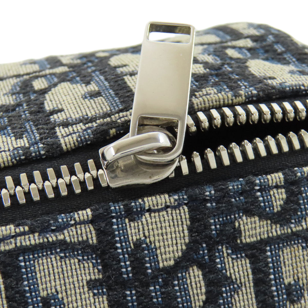Christian Dior Shoulder Bag canvas Navy Roller Oblique