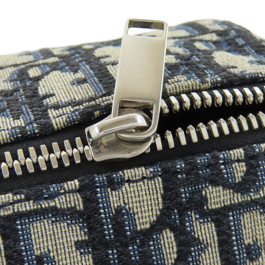 Christian Dior Shoulder Bag canvas Navy Roller Oblique