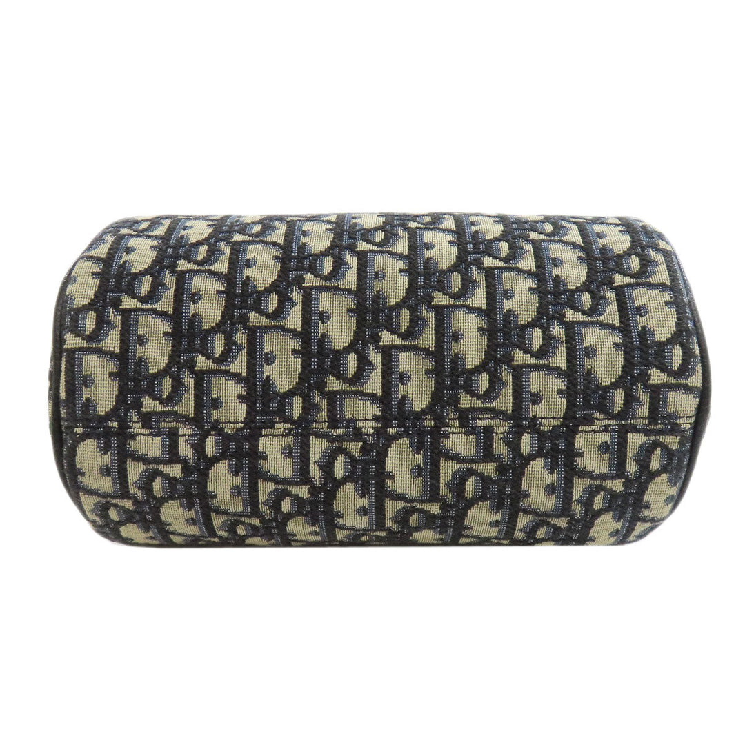 Christian Dior Shoulder Bag canvas Navy Roller Oblique