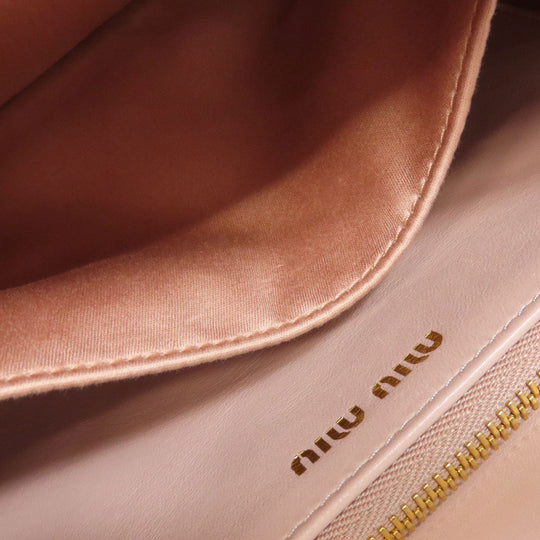 MIUMIU Shoulder Bag Calfskin pink 2WAY Women Used Authentic