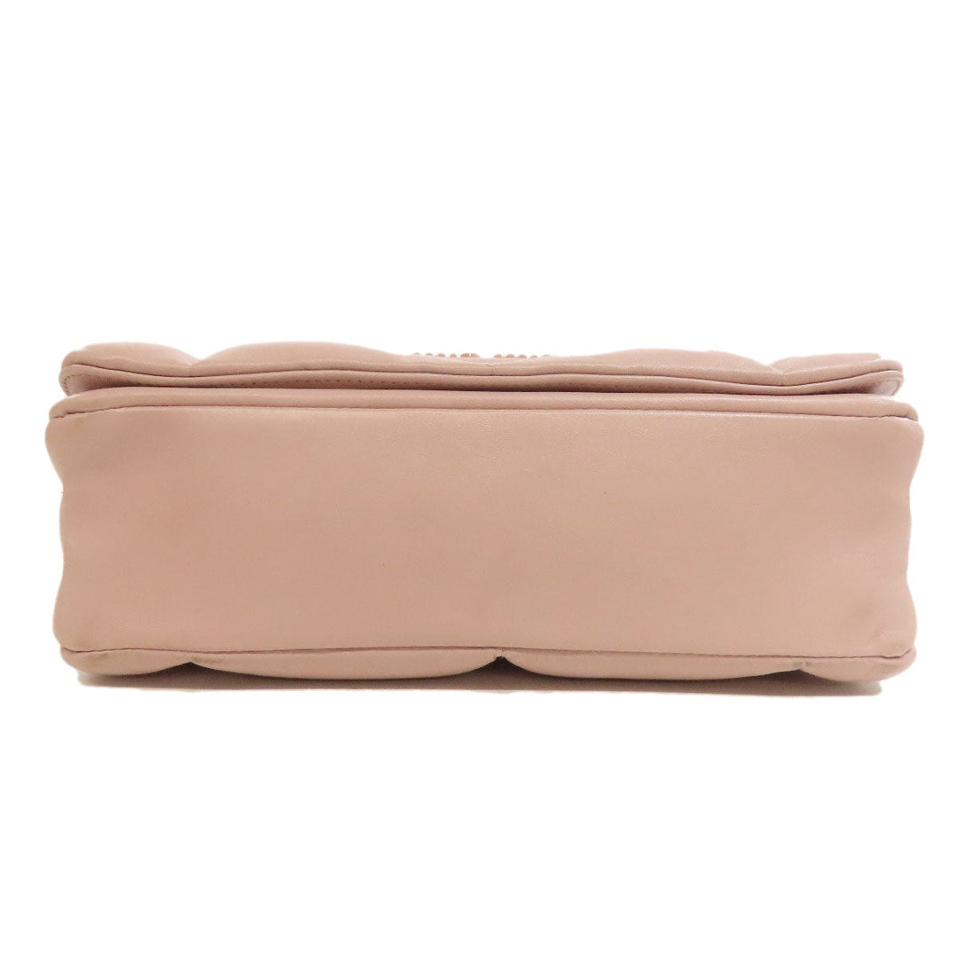 MIUMIU Shoulder Bag Calfskin pink 2WAY Women Used Authentic