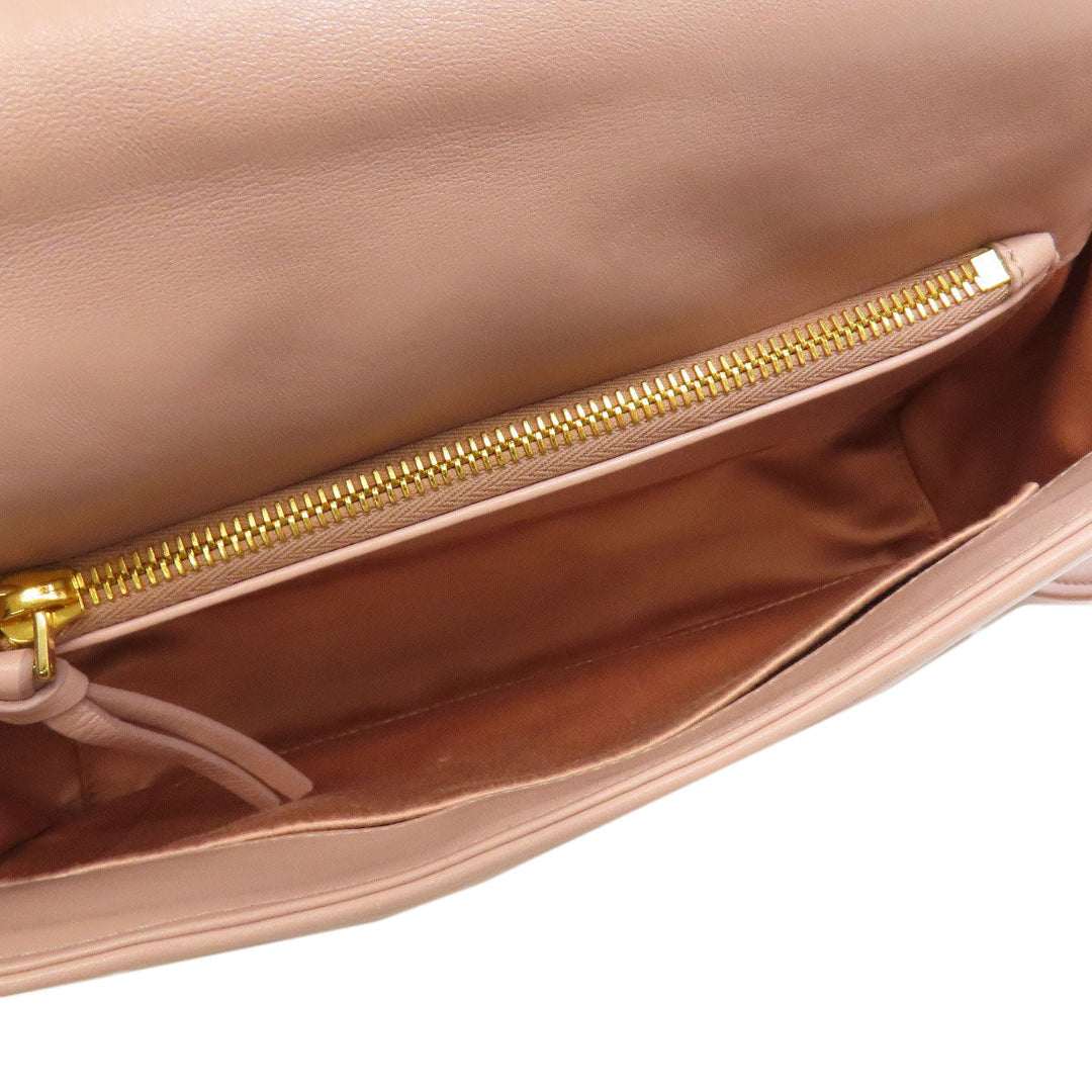 MIUMIU Shoulder Bag Calfskin pink 2WAY Women Used Authentic