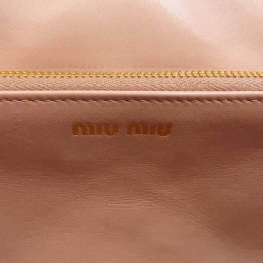 MIUMIU Shoulder Bag Calfskin pink 2WAY Women Used Authentic