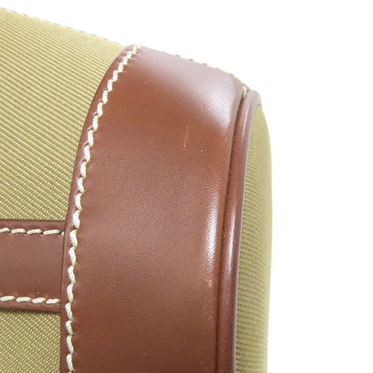 HUNTING WORLD Handbag canvas green logo Women Used Authentic