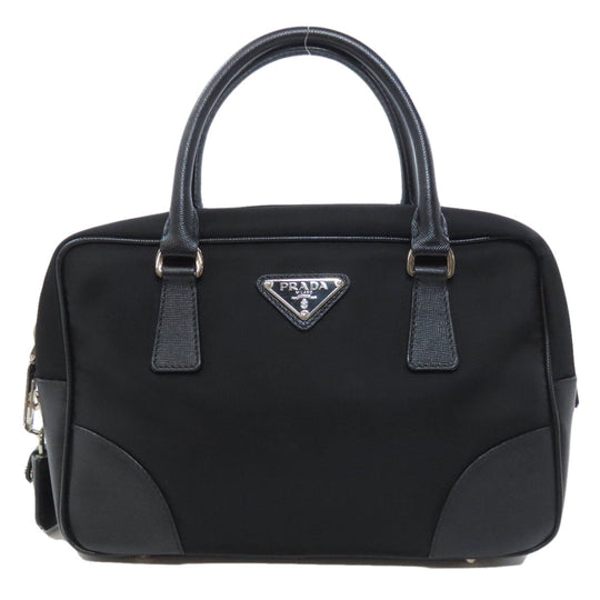 PRADA Handbag Nylon black logoMetal