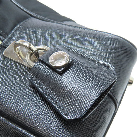 PRADA Handbag Nylon black logoMetal
