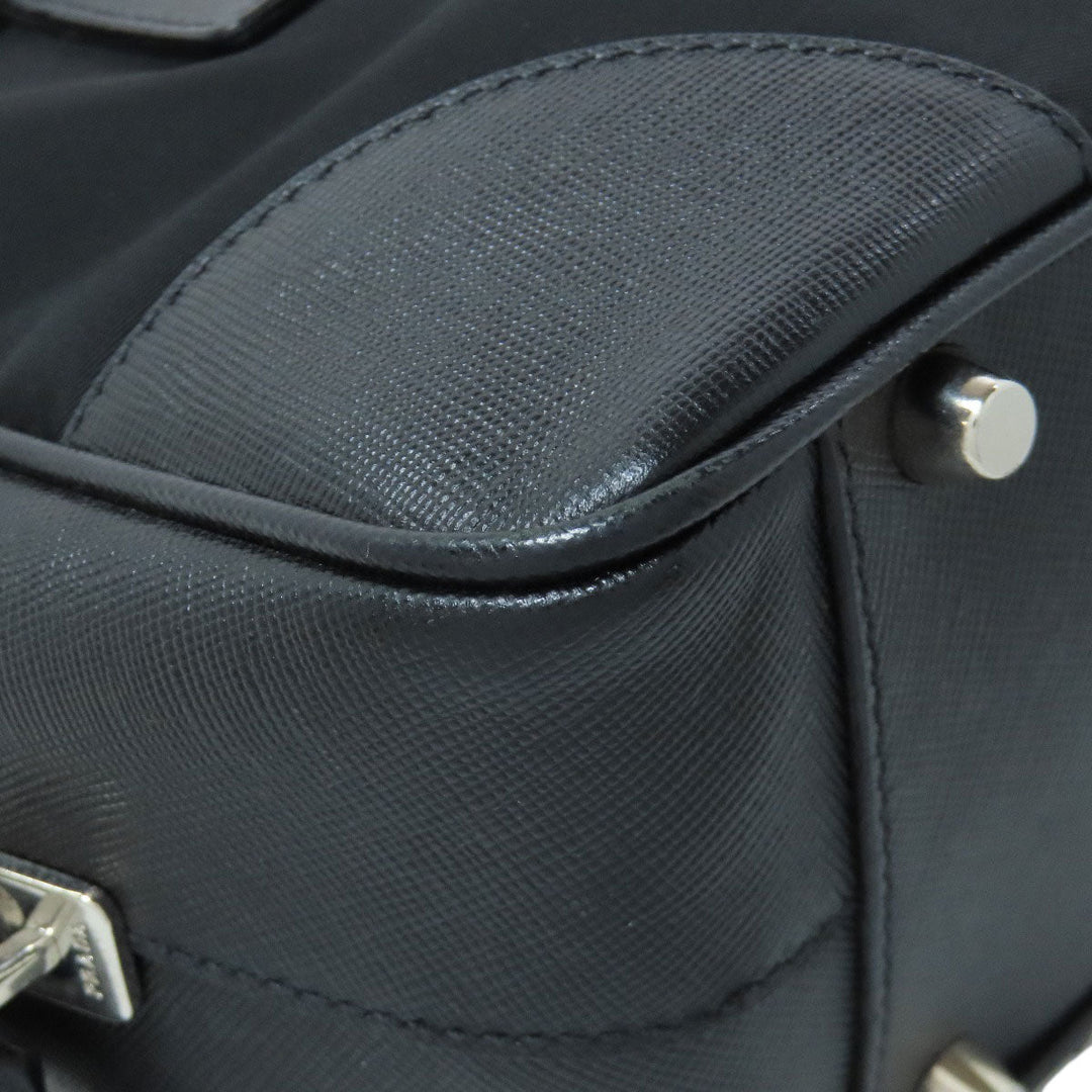 PRADA Handbag Nylon black logoMetal