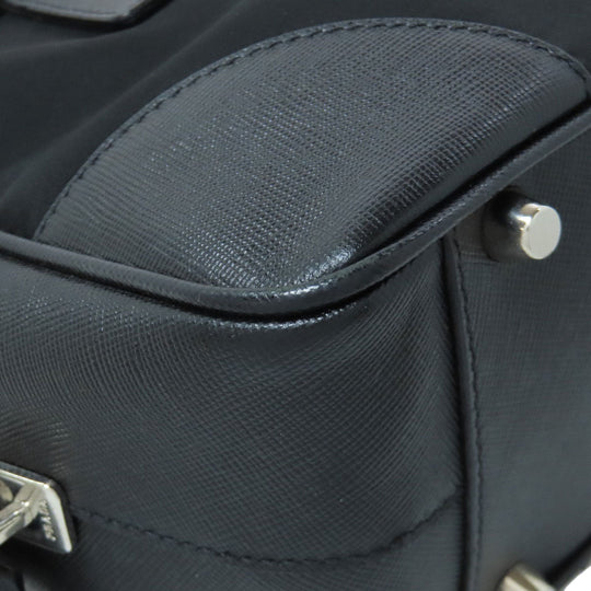 PRADA Handbag Nylon black logoMetal