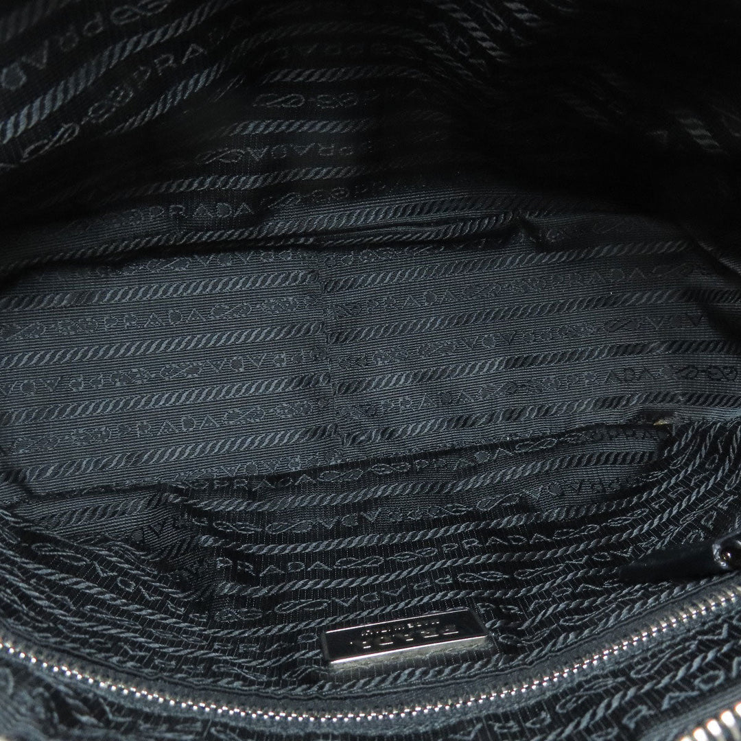 PRADA Handbag Nylon black logoMetal