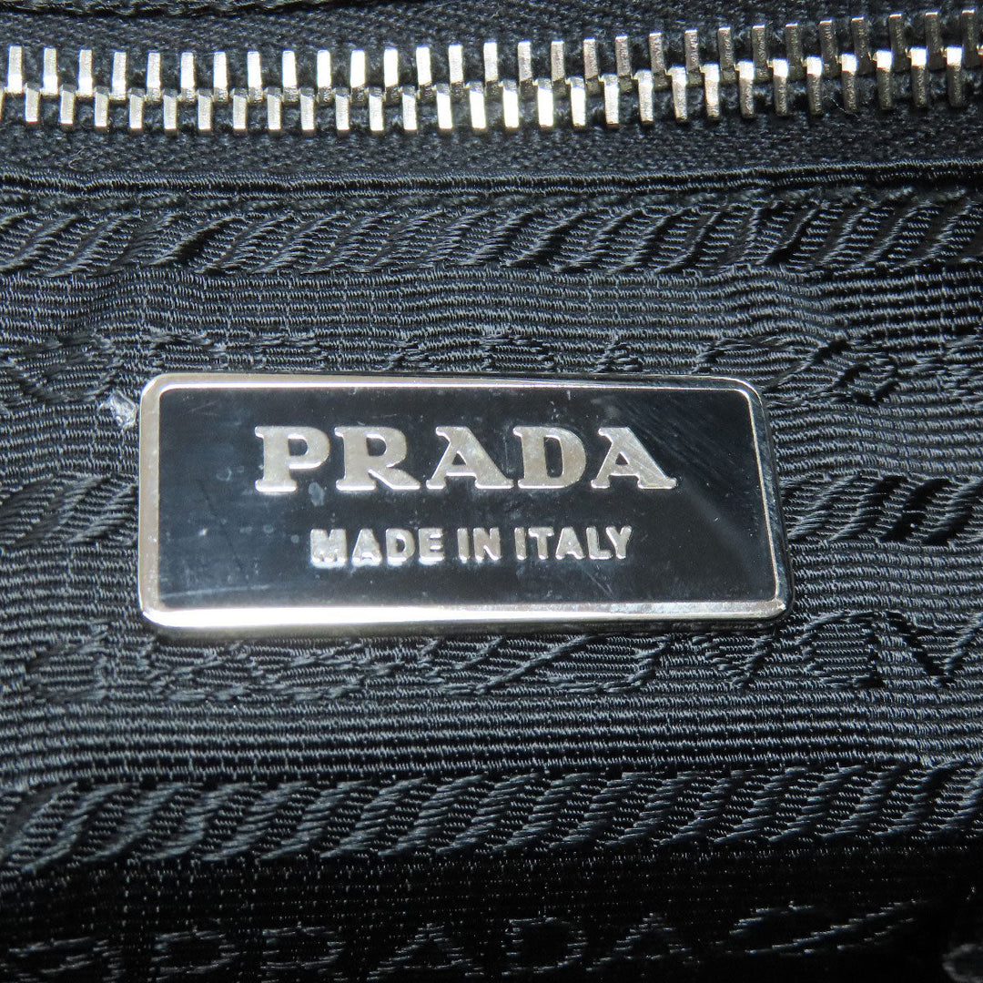 PRADA Handbag Nylon black logoMetal