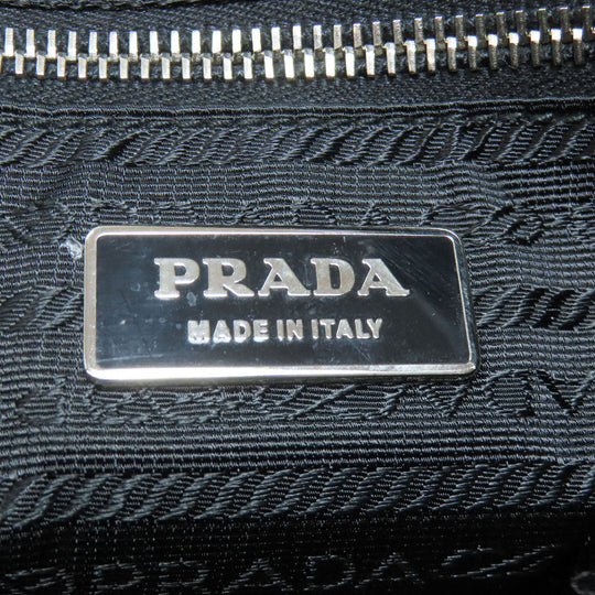 PRADA Handbag Nylon black logoMetal