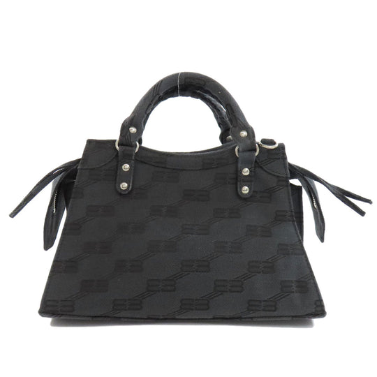BALENCIAGA Handbag 696495 canvas gray Neo Classic City XS 2WAY Women Used Authentic