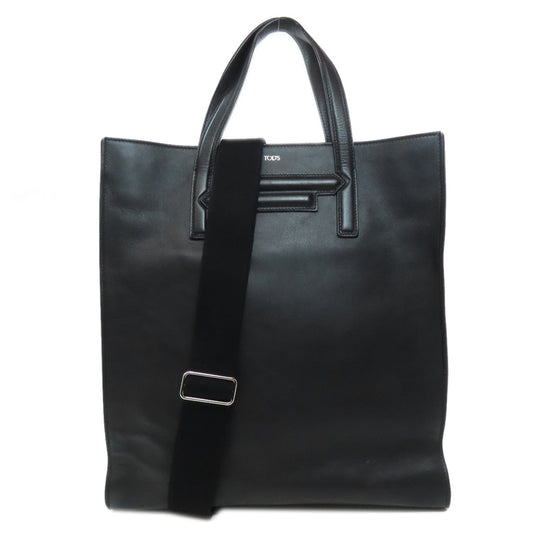 TOD’S Tote Bag Calfskin black 2WAY