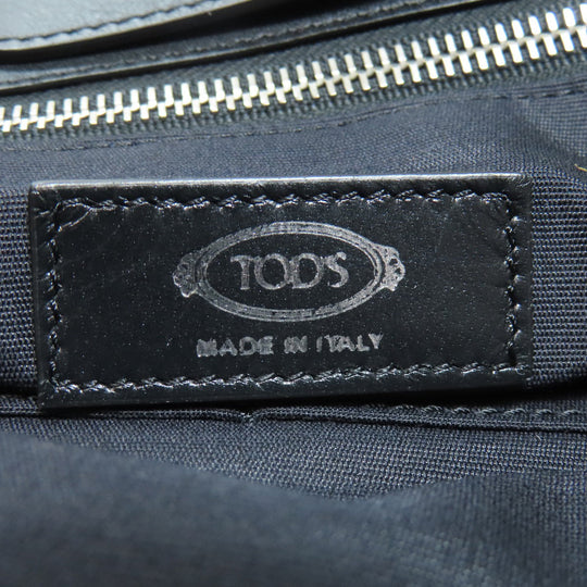 TOD’S Tote Bag Calfskin black 2WAY