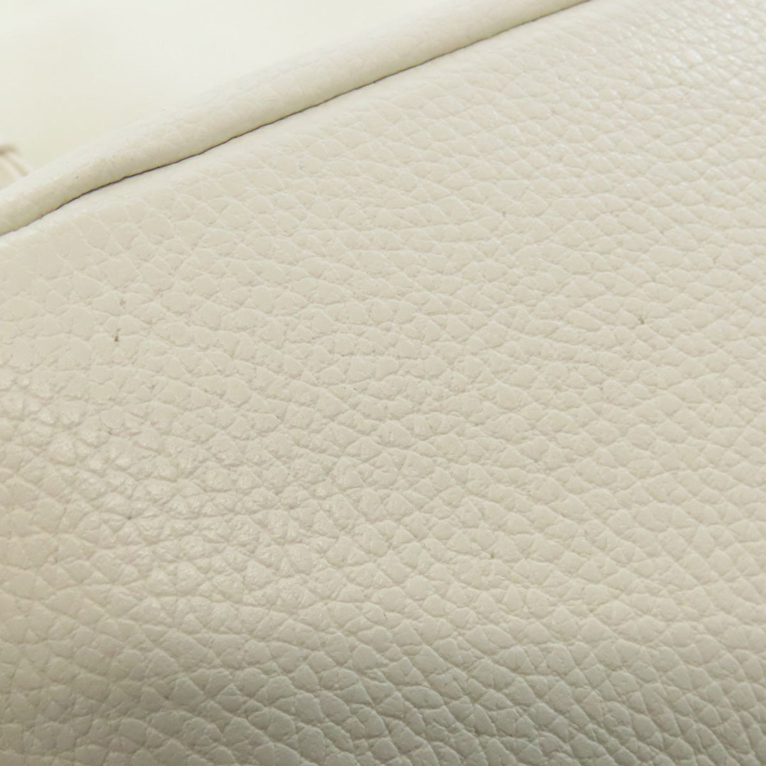 Furla Backpack leather white logo Women Used Authentic