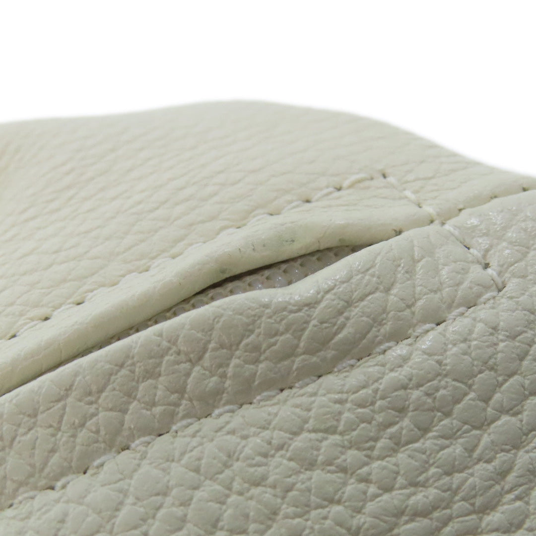 Furla Backpack leather white logo Women Used Authentic