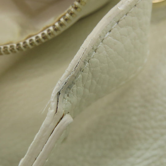 Furla Backpack leather white logo Women Used Authentic