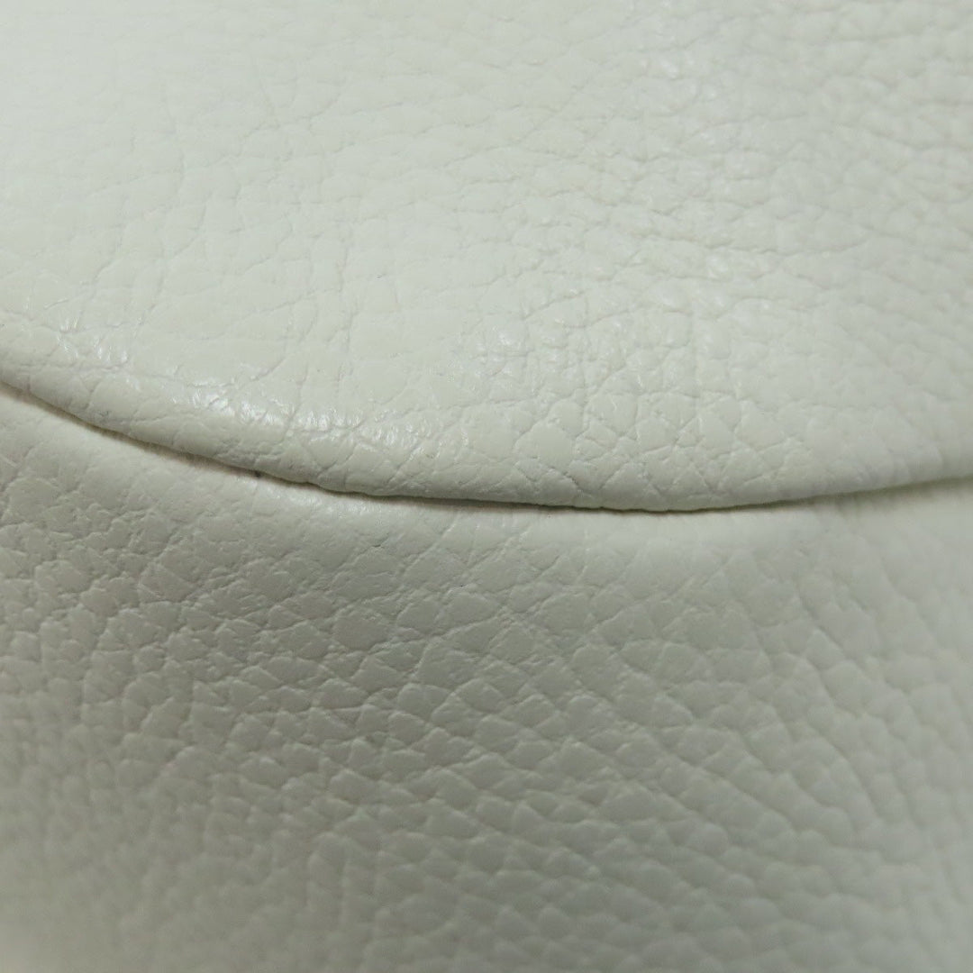 Furla Backpack leather white logo Women Used Authentic