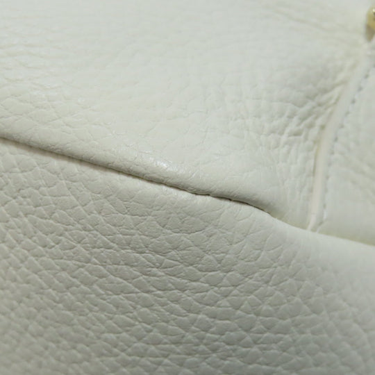 Furla Backpack leather white logo Women Used Authentic