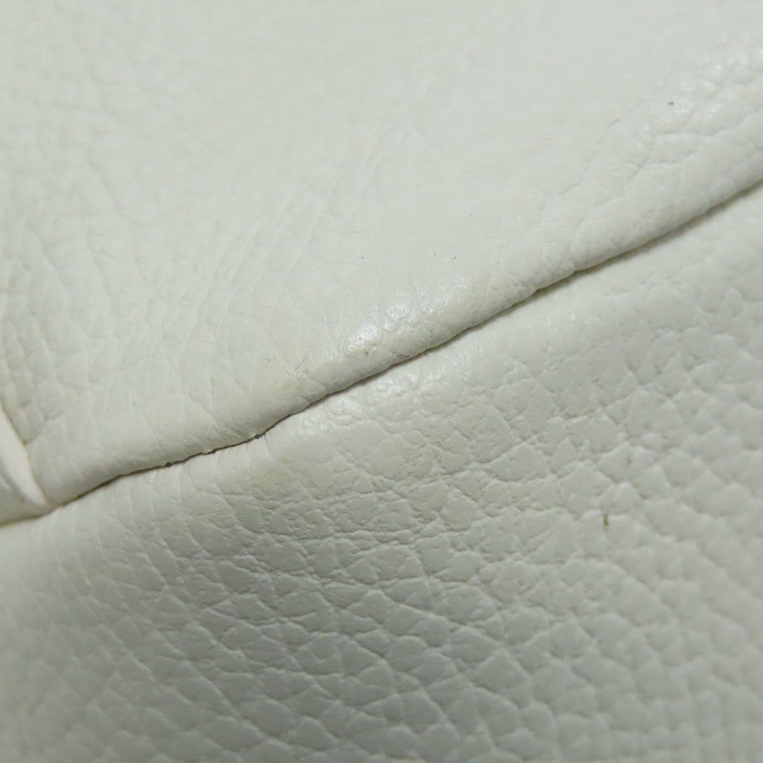 Furla Backpack leather white logo Women Used Authentic