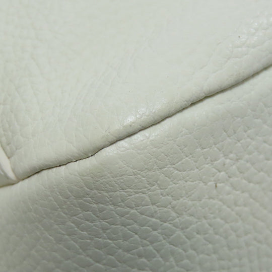 Furla Backpack leather white logo Women Used Authentic