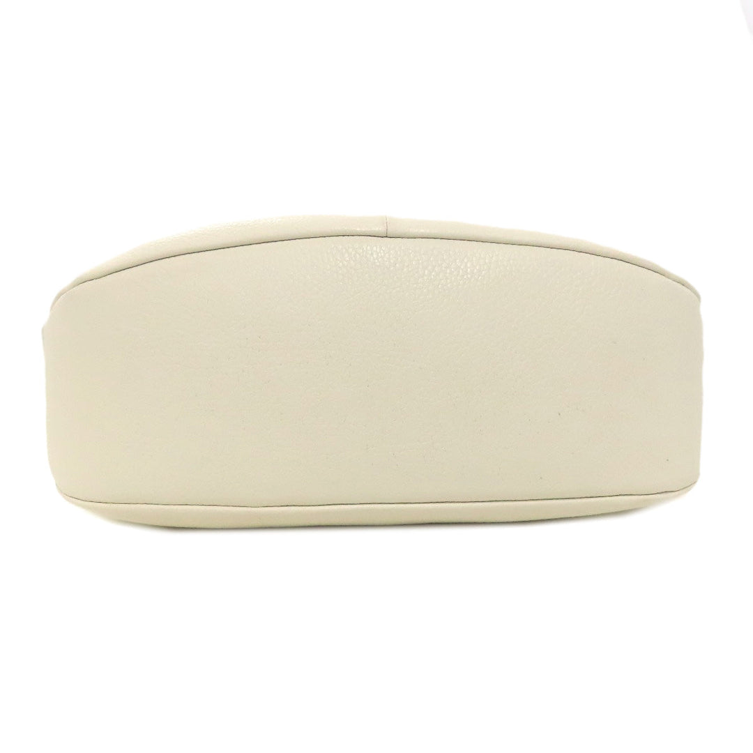 Furla Backpack leather white logo Women Used Authentic