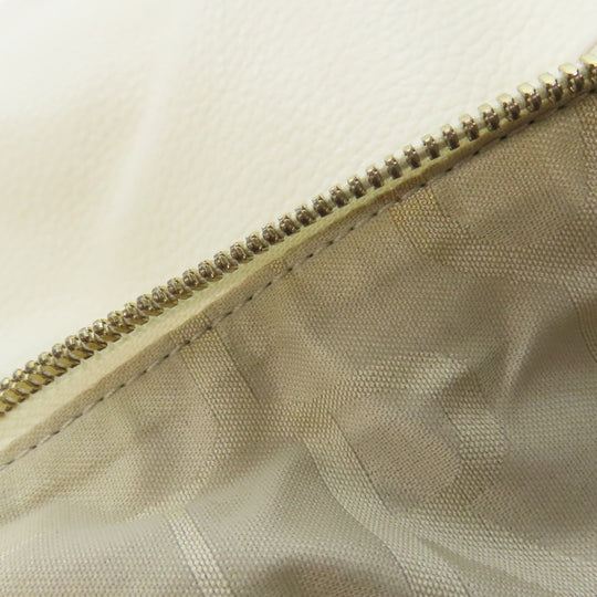 Furla Backpack leather white logo Women Used Authentic