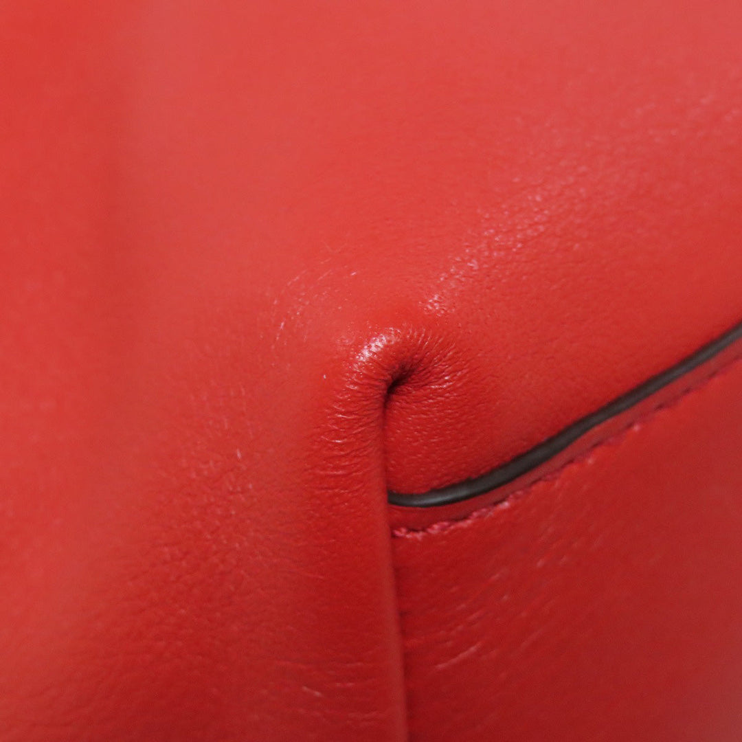 COACH Shoulder Bag 19889 leather Orange Legacy Women Used Authentic